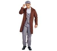 Fun Shack Costume Années 20 Homme, Déguisement Gangster et Gatsby, Tenue Carnaval Vintage Homme, XL