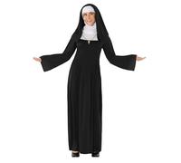 Fun Shack Costume Bonne Sœur Femme, Déguisement Halloween Religieuse, Coiffe Incluse, S