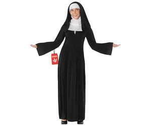 Fun Shack Costume Bonne Sœur Femme, Déguisement Halloween Religieuse, Coiffe Incluse, S