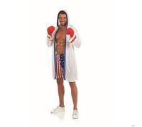 Fun Shack Costume Boxeur Homme, Déguisement Adulte, Peignoir Boxe, Tenue Carnaval Homme, M