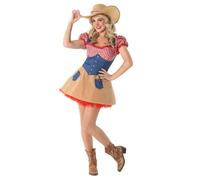 Fun Shack Costume Cowgirl Femme, Déguisement Western Femme, Tenue Cowboy Adulte, L