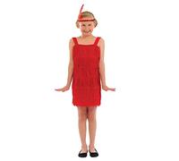 Fun Shack Costume de la journée mondiale du livre pour filles, robe garçonne rouge, taille L