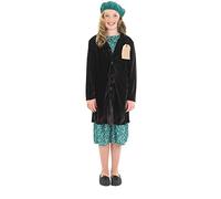Fun Shack Costume Enfant Seconde Guerre Mondiale, Déguisement Évacuée Années 40, Tenue Historique Enfant, M