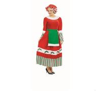 Fun Shack Costume Mère Noël Femme, Déguisement Robe Noël Femme, Tenue Festive Mère Noël Femme XXL
