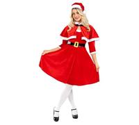 Fun Shack Costume Mère Noël Femme, Robe Déguisement Noël, Tenue Festive Hiver, XXL