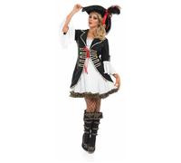 Fun Shack Costume Pirate Femme, Deguisement Pirate Femme, Deguisement Halloween Adulte, Déguisement Carnaval Adulte M