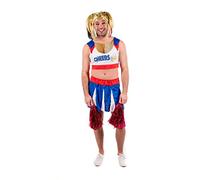 Fun Shack Costume Pompom Girl Homme, Déguisement Carnaval Adulte, Tenue Cheerleader Homme, M