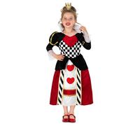 Fun Shack Costume Reine de Coeur Enfant, Déguisement Carnaval Fille, Tenue Reine de Cœur Enfant, M