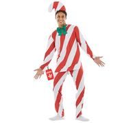 Fun Shack Costume Sucre D'orge, Déguisement Bonbon Sucre D'orge, Déguisement Sucrerie, Deguisement Noel Homme, M