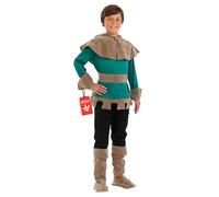 Fun Shack Déguisement Archer Enfant Garçon, Tenue Voleur des Bois Vert, Habit Médiéval, Costume Carnaval Fête Déguisée - S