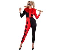 Fun Shack Déguisement Arlequin Femme, Costume Arlequin Femme, Costume Halloween Adulte, Déguisement Carnaval Adulte, S