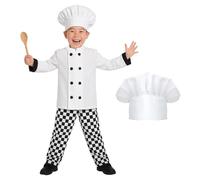 Fun Shack Déguisement Cuisinier Enfant, Costume Chef avec Toque, Tenue Carnaval Enfant, L