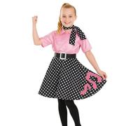 Fun Shack Déguisement Disco Fille, Robe Vintage Années 50, Costume Note Musique, Carnaval Enfant, L