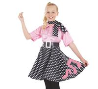 Fun Shack Déguisement Disco Fille, Robe Vintage Années 50, Costume Note Musique, Carnaval Enfant, S