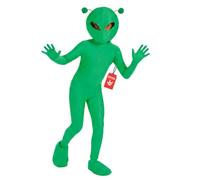 Fun Shack Deguisement Extraterrestre Enfant, Costume Halloween Enfant | Combinaison Intégrale, Gants & Capuche, Style Martien, Fermeture Éclair, Parfait pour Halloween, Idéal pour les Jeux de Rôle