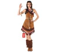Fun Shack Deguisement Indienne Femme, Déguisement Indienne Femme, Déguisement Indien Adulte, Deguisement Adulte Carnaval, Costume Halloween, XXL