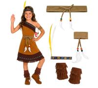 Fun Shack Deguisement Indienne Fille, Costume Amerindien Halloween, L