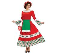 Fun Shack Deguisement Mere Noel, Robe Mere Noel Femme, Costume Mère Noël Femme, Déguisement Mère Noël, S