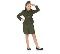Fun Shack Déguisement Militaire Enfant, Costume Carnaval, Tenue Armée Fille, Habillage Thématique, S