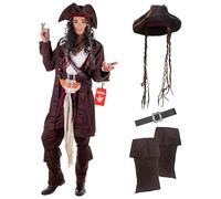 Fun Shack Deguisement Pirate Homme, Costume Pirate Homme, Deguisement Film Et Serie Adulte, Costume Adulte Carnaval, Déguisement Halloween, M