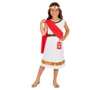 Fun Shack Deguisement Romaine Fille, Costume Deesse Grecque Halloween | Tunique Blanche, Écharpe, Ceinture & Bandeau, Style Déesse Antique, Parfait pour Halloween, Idéal pour les Jeux de Rôle