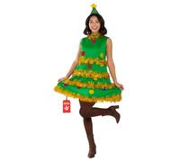 Fun Shack Déguisement Sapin de Noël Adulte, Costume Arbre de Noël Femme, Robe de Noël Festive, S