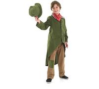 Fun Shack Déguisement Victorien Garçon, Costume Medieval Enfant, Déguisement Orphelin Enfant, Deguisement Paysan, Tenue Epoque Victorienne, Deguisement Halloween L