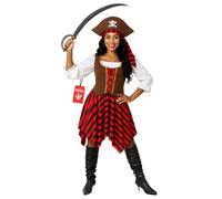 Fun Shack Morph Costume Pirate Femme, Deguisement Pirate Femme, Costume Halloween Adulte, Deguisement Carnaval Adulte, L