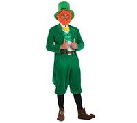 Fun Shack Morph Costume Saint Patrick Homme, Leprechaun Costume Adulte, Deguisement Irlandais Homme, Déguisement Carnaval, Deguisement Halloween Adulte L