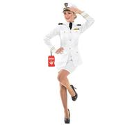 Fun Shack Morph Deguisement Marin Femme, Tenue Marin Femme, Uniforme Marine, Costume Capitaine Bateau, Costume Adulte Carnaval, Costume Halloween Adulte M