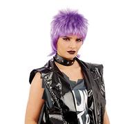 Fun Shack Perruque Punk Femme, Déguisement Années 80, Costume Rocker Carnaval Femme, Taille Unique