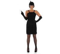 Fun Shack Robe garçonne noire pour femme - Robe de costume des années 1920 pour fêtes, événements à thème et célébrations d'Halloween, taille 3XL