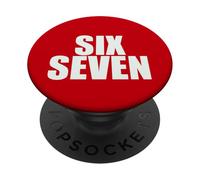 Fun Six Seven 6 7 Meme Design PopSockets PopGrip Adhésif