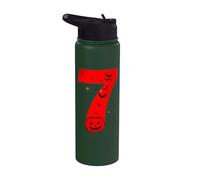 Fun Six Seven 6 7 Meme Design pour couples, Halloween Stainless Steel Insulated Water Bottle