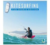 Fun sports edition: Kitesurfing (Wall Calendar 2026 12 × 12 Inch) CALVENDO 12 Month Wall Calendar: A board under your feet, the ocean, the air - Kitesurfing