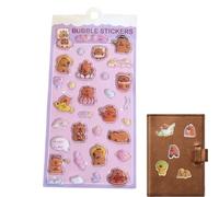 Fun Stickers,Cartoon Capybara Decals -10x20cm Cute Bubble Stickers,for Scrapbooks Endurable Phone Case Party Birthday Classroom Activity Reward Prizes Scrapbook Crafts Family Arts Greeting Cards