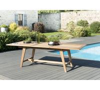Fun - table de jardin 8 à 10 personnes - rect. Ext. 180 à 240cm en bois teck