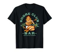 Fun Tiki Bar Tatouage Pinup T-shirt Tropical Hawaï Island Cowgirl T-Shirt