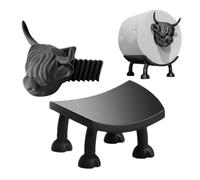 Fun Toilet Paper Holder, Cow Stand, 3.94in Decorative Paper Rack, Portable Storage Frame, Whimsical Accent Piece for Bathroom, Humor Decoration, House, Restroom Display