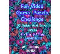 Fun Video Game Puzzle Challenge: 50 Medium Word Search (Large Print)