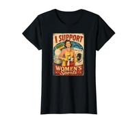 Fun Vintage I Support Femmes Sport Bachelor-Party Humour Meme T-Shirt Graphique avec Valeur