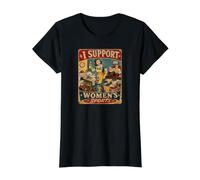 Fun Vintage I Support Femmes Sport Bachelor-Party Meme Humour T-Shirt Graphique avec Valeur
