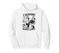 Fun Vintage I Support Women Sports Bachelor-Party Humour Meme Sweat à Capuche