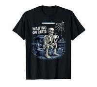 Fun Waiting on Parts Mécanicien Squelette Auto Garage Life T-Shirt