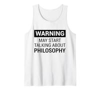 Fun Warning Design for Philosopher Or Philosophy Teacher Débardeur