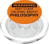 Fun Warning Design for Philosopher Or Philosophy Teacher PopSockets PopGrip pour MagSafe