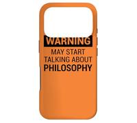 Fun Warning Design Philosopher Philosophy Teacher Coque pour iPhone 17 Pro