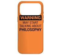 Fun Warning Design Philosopher Philosophy Teacher Coque pour iPhone 17 Pro Max