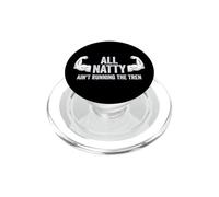 Fun Weightlifter Joke - All Natty, Ain't Running The Tren PopSockets PopGrip pour MagSafe