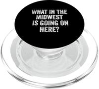 Fun What in The Midwest is Going on Midwesterner PopSockets PopGrip pour MagSafe